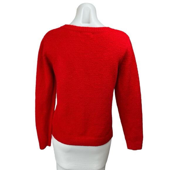 Cupcakes & Cashmere Red French Bulldog Long Sleeve Dog Christmas Sweater Top S - Picture 2 of 5